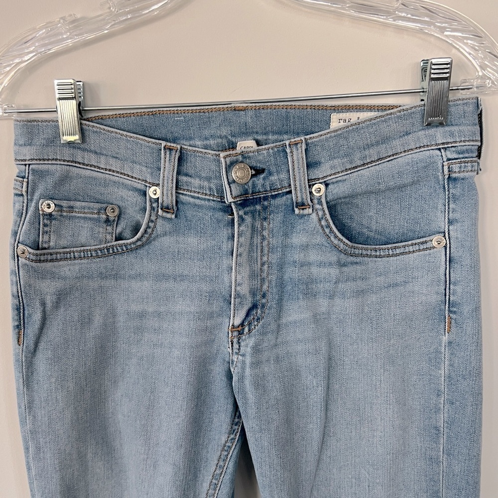 Rag and Bone skinny Capri Raw Hem Jean in Wiley. Size 27 - Picture 4 of 8